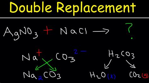 double replacement reaction is a type of chemical reaction where two compounds react and the ...