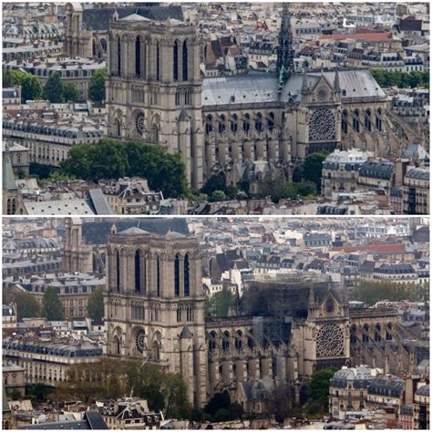 Before and after images of Notre Dame reveal what was lost - WTOP News