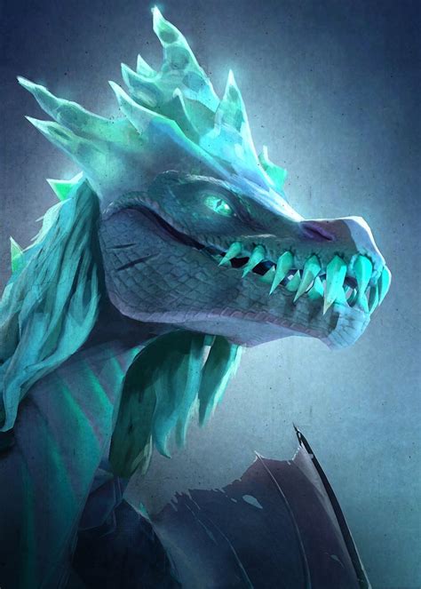 'Winter Wyvern' Poster, picture, metal print, paint by Dota2 | Displate