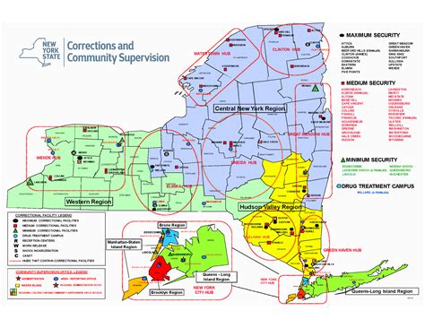 Nys Correctional Facilities Map – Map Of The World