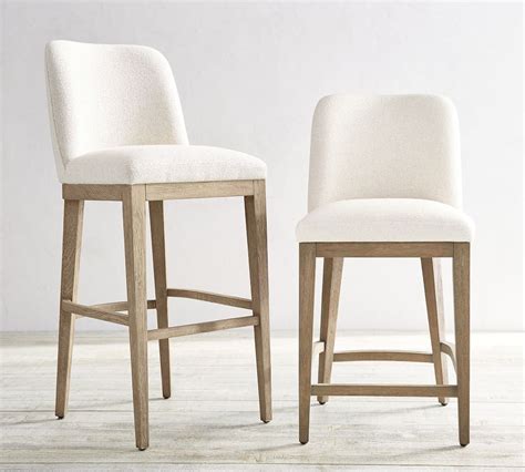 Layton Upholstered Bar & Counter Stools | Pottery Barn