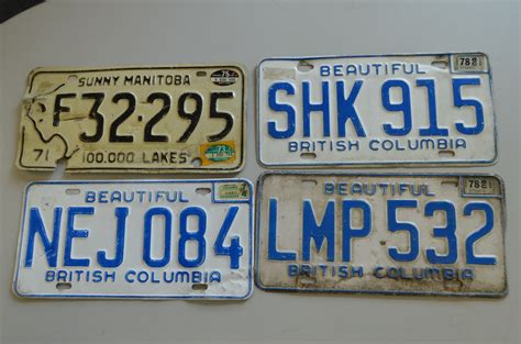 Vintage License Plates