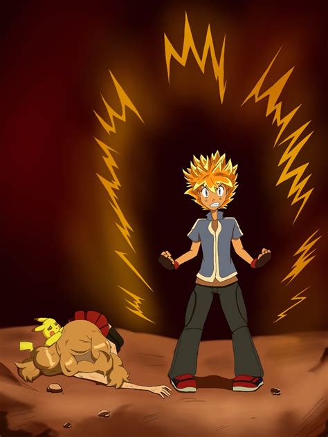 Satoshi in Super Saiyan form by SophieLaurel1 on DeviantArt