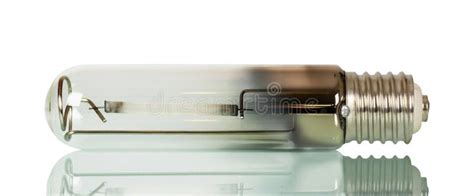 Powerful Gas Discharge Lamp on White Stock Photo - Image of replace, light: 103338494