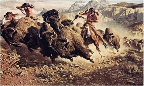 Pin by Billy the kid on Indian buffalo hunt | Native american hunting, American indian art ...