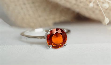 Natural Hessonite Garnet Rings For Sale Online | GemsNY