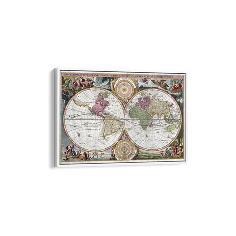 Old World Map, Vintage World Map Canvas Art, Old World Map Art Canvas ...