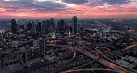 Sunrise over Dallas | Visit dallas, Sunrise, Dallas skyline