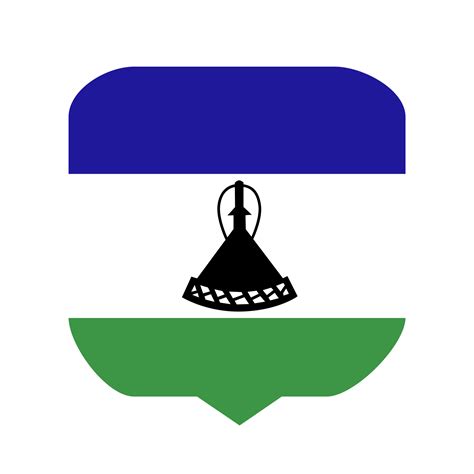 Lesotho flag country 16595603 PNG