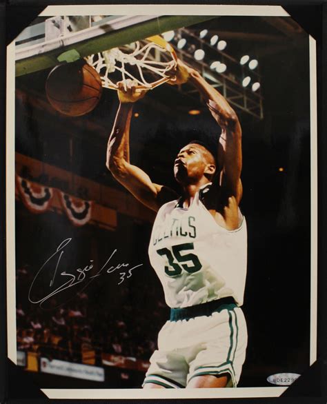 Reggie Lewis Autographed Boston Celtics 8×10 Photo Book Upper Deck ...