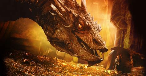 Smaug The Hobbit Movie Breathing Fire