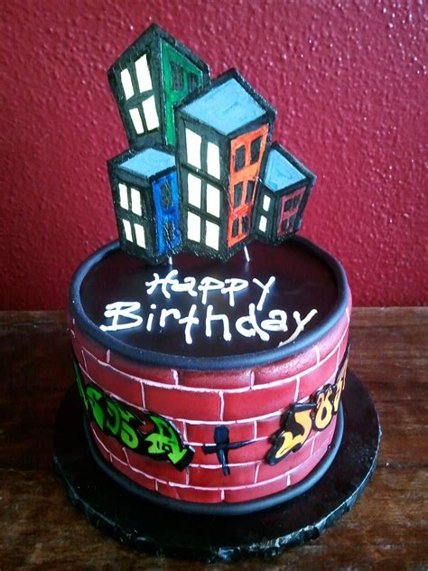 Graffiti Birthday Cake | Diy birthday cake, Custom birthday cakes, Hip hop birthday cake