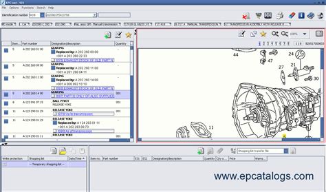 Mercedes EWA net spare parts catalogue