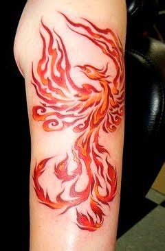 Tattoo Me Gallery: Fire Phoenix Tattoo