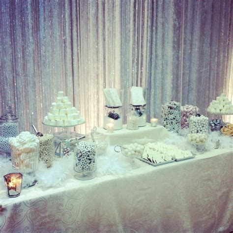 White Party food table - there are lot's of white foods to choose from ...