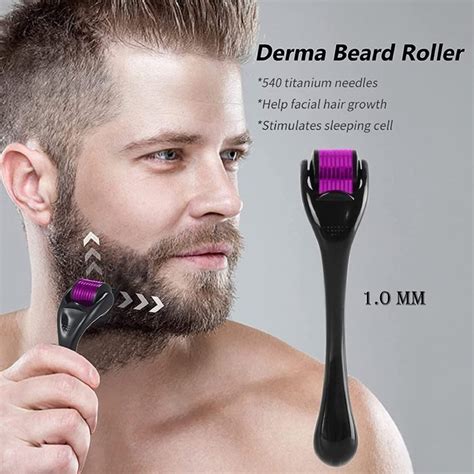 Derma Roller 0.5mm For Face Acne Scars Remover, 540 Titanium Alloy Needles For Anti-aging