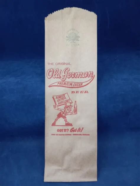 RARE VINTAGE OLD German Premium Lager Beer Paper Bag SEE PICS $15.75 - PicClick