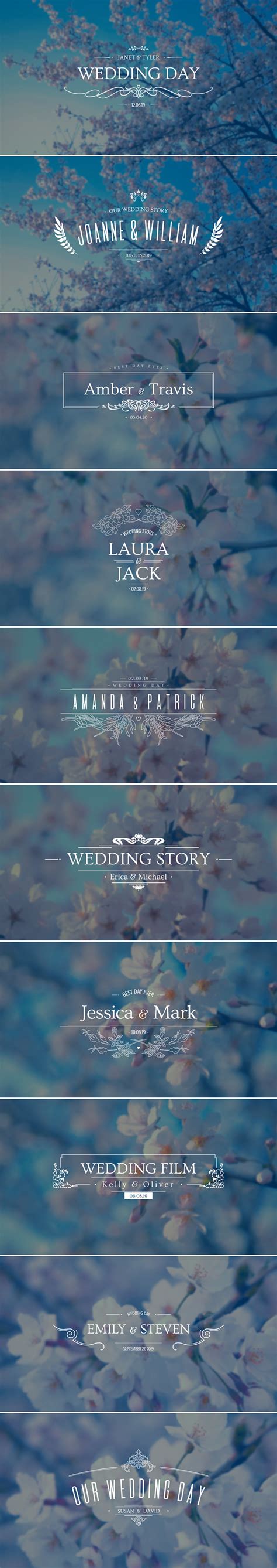 (FREE) Wedding Titles - Free After Effects Templates - Free After ...