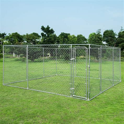 Amazon.com : Giantex 15’ x 15’ Large Outdoor Dog Kennel, Pet Dog Run ...