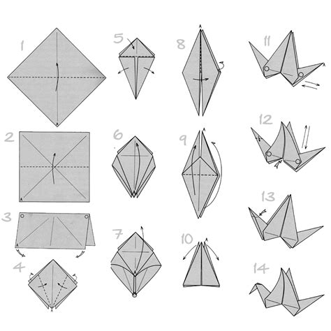 Origami Crane Printable Instructions - Printable Word Searches