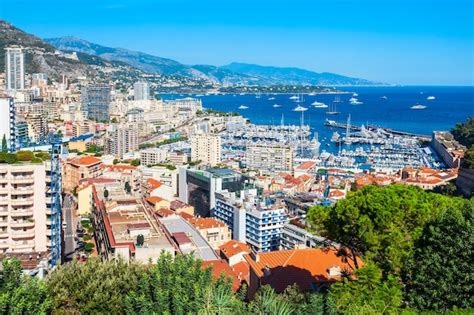 Premium Photo | Monte carlo monaco aerial view