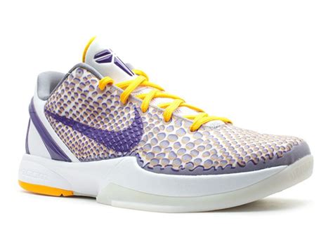 Zoom Kobe 6 '3D Lakers' - Nike - 429659 105 - white/club purple/del sol ...