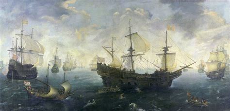 The Spanish Armada of 1588 CE By van Wieringen (Illustration) - World History Encyclopedia