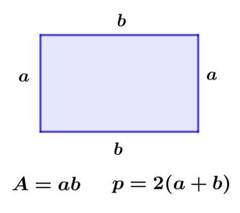 Area and Perimeter of a Rectangle - Formulas and Examples ...