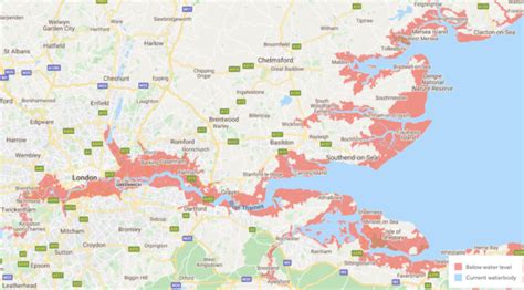 Staggering flood map exposes areas that may be underwater by 2030 | UK ...