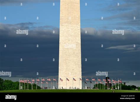 Washington Monument on the National Mall; Washington D.C Stock Photo ...