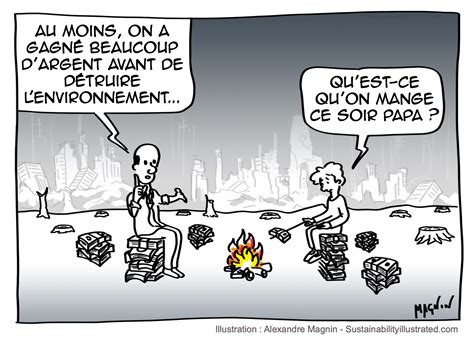 L’économie n’est pas une fin en soi… (dessin n°21) – Développement durable illustré