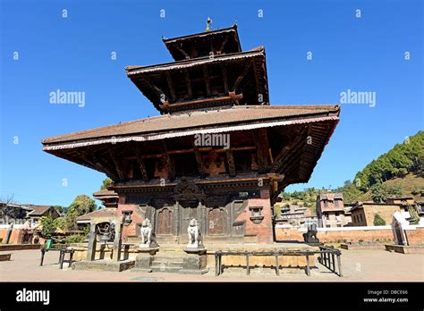 temple Panauti village Nepal Stock Photo - Alamy