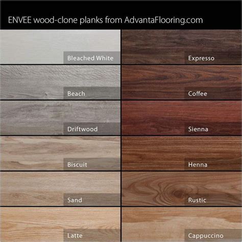 minwax stain chart | Advanta Envee Loose Lay Wood Planks - Garage Flooring LLC | Wood floor ...