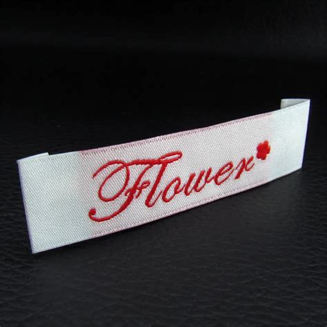 Custom Elegant End Fold Damask Woven Labels Customized Clothing/Shoes/Hats Embroidered Labels ...