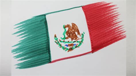 How To Draw Mexican Flag How To Draw The Flag Of Mexico, Step By Step, Drawing Guide, By Dawn ...