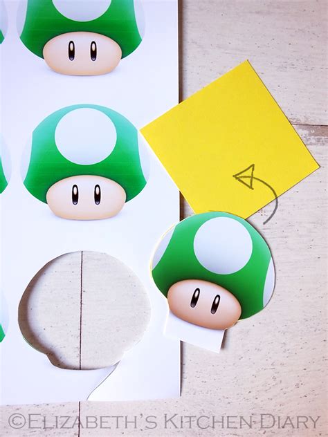 DIY Super Mario Birthday Party Invitation {A Step-by-Step Tutorial} | Elizabeth's Kitchen Diary