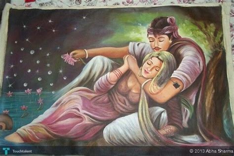 Sohni mahiwal | Romantic art, Indian paintings, Colorful oil painting