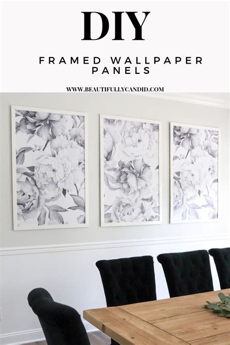 Beautifully Candid: DIY Framed Wallpaper Panels