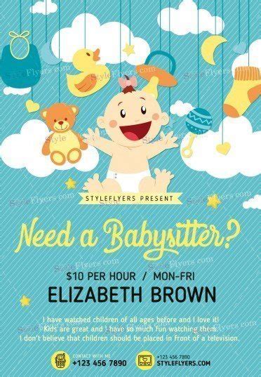 Babysitting PSD Flyer Template #19961 - Styleflyers