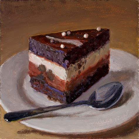 Chocolate Cake Painting at PaintingValley.com | Explore collection of Chocolate Cake Painting