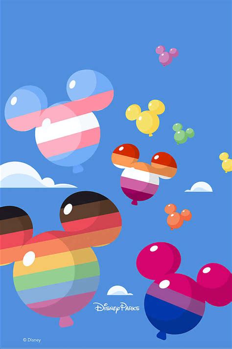 Download Micky Balloons Proud Pride Colors Wallpaper | Wallpapers.com