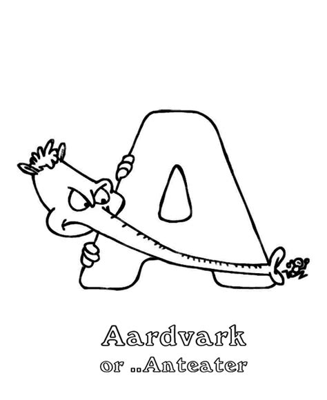 ABC Coloring Sheets - Cartoon Animal Alphabet Activity Sheets - Animal ...