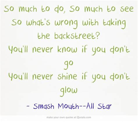 Smash Mouth--All Star | Lyrics | Pinterest