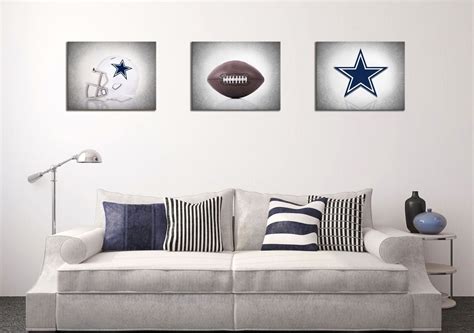 Dallas Cowboys Set of 3 photo printboys room decor by IprayStudio