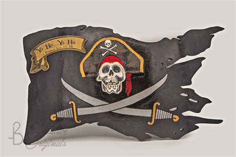 Pirate Flag Decor, Wall Art, Caribbean Pirate Flag, Patio Sign, Pirate Wall Decor, Pirate Sign ...