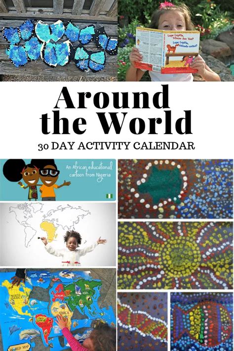 Free Download: Around the World in 30 Days Activity Calendar | Around the world crafts for kids ...