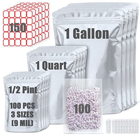 100 x Mylar Bags, Assorted Sizes – hops and more + My Techniques for Sealing Mylar Bags ...