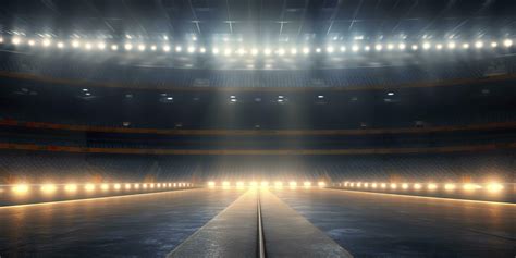 The football stadium at night. Generative AI 32495956 Stock Photo at ...