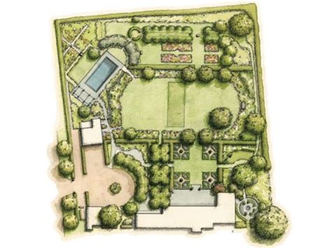 A Tour Through the Wallace Garden | Garden layout, Garden design layout, English garden design