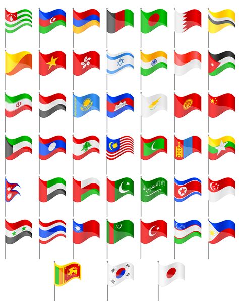 Asia Flag : All Asian Flag Pack by dragosburian | 3DOcean - This means ...